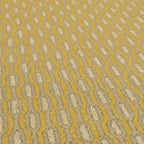 Atmosfera Woven Fabric Funky Modern Yellow Eyelet Stripe Pattern Furnishing Fabric JO-411 - Handmade Cushions