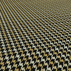 Boxer Houndstooth Pattern In Black Beige Colour Woven Soft Chenille Upholstery Fabric JO-454 - Handmade Cushions