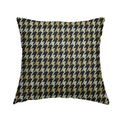Boxer Houndstooth Pattern In Black Beige Colour Woven Soft Chenille Upholstery Fabric JO-454 - Handmade Cushions