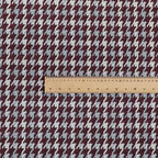 Boxer Houndstooth Pattern In Purple Colour Woven Soft Chenille Upholstery Fabric JO-459 - Handmade Cushions