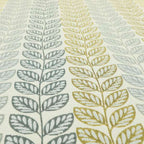 Fantasque Floral Leaf Inspired Pattern White Grey Yellow Colour Soft Woven Fabric JO-461 - Handmade Cushions