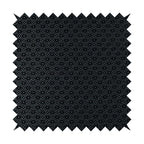 Vegas Black Silver Shine Effect Geometric Small Pattern Medallion Soft Chenille Upholstery Fabric JO-468 - Handmade Cushions