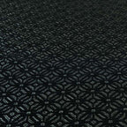 Vegas Black Silver Shine Effect Geometric Small Pattern Medallion Soft Chenille Upholstery Fabric JO-468 - Handmade Cushions