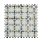 Normandie Geometric Pattern In Yellow Grey Jacquard Upholstery Fabrics JO-474 - Handmade Cushions