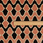 Pink Black Cream Colour Geometric Pattern Soft Velvet Upholstery Fabric JO-842 - Handmade Cushions