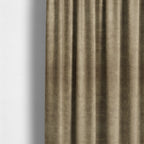 Kansas Distressed Beige Coloured Velour Velvet Upholstery Curtains Fabric - Made To Measure Curtains