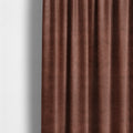Kansas Distressed Red Coloured Velour Velvet Upholstery Curtains Fabric - Made To Measure Curtains