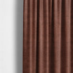 Kansas Distressed Red Coloured Velour Velvet Upholstery Curtains Fabric - Made To Measure Curtains