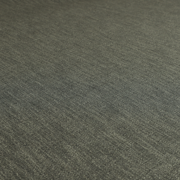 Madagascar Linen Weave Furnishing Fabric In Grey Black Colour - Handmade Cushions
