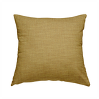 Madagascar Linen Weave Furnishing Fabric In Sunshine Yellow Colour - Handmade Cushions