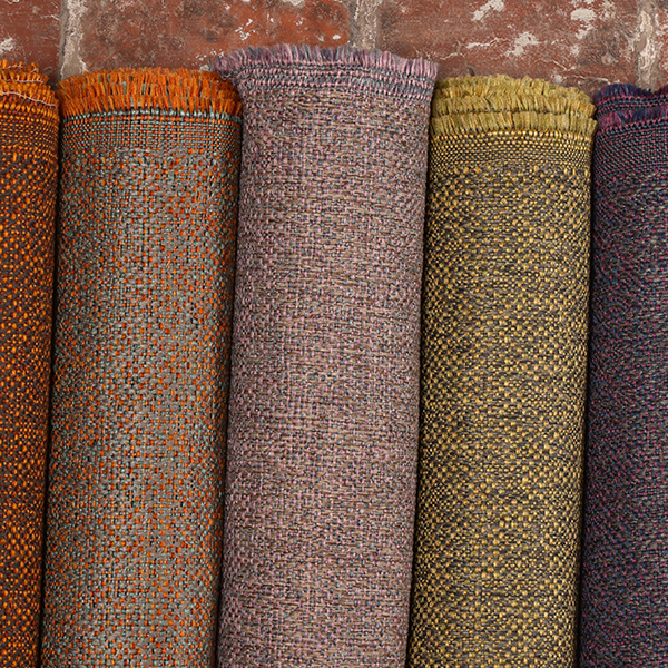 Pacific Unique Textured Basket Weave Heavyweight Upholstery Fabric In Natural Blue Colour CTR-1247 - Handmade Cushions