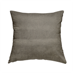 Samaya Cotton Velvet Soft Pastel Coloured Fabric In Brown - Handmade Cushions
