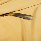 Samaya Cotton Velvet Soft Pastel Coloured Fabric In Yellow - Handmade Cushions