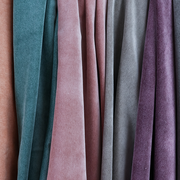 Samaya Cotton Velvet Soft Pastel Coloured Fabric In Apple Green - Handmade Cushions